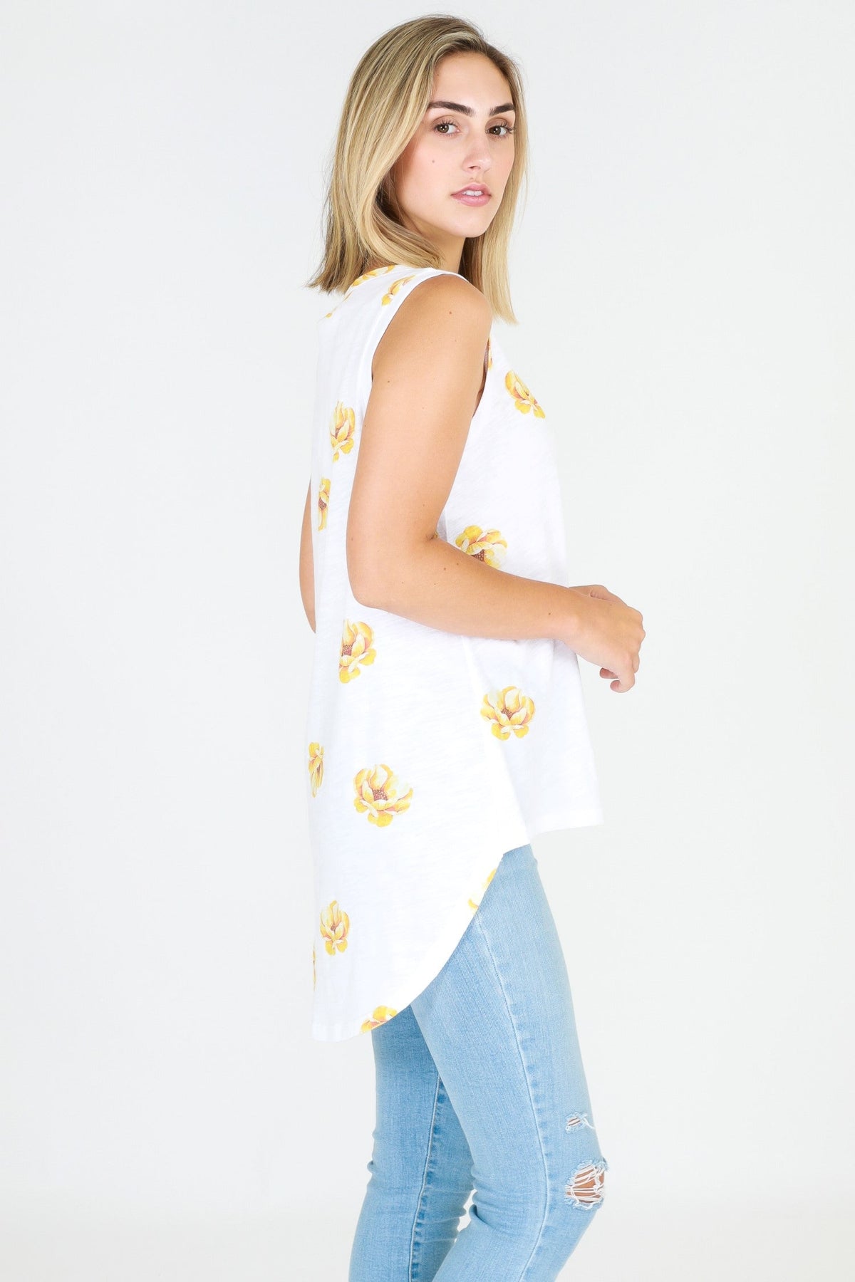 Camilla White Tank Top (Sale)