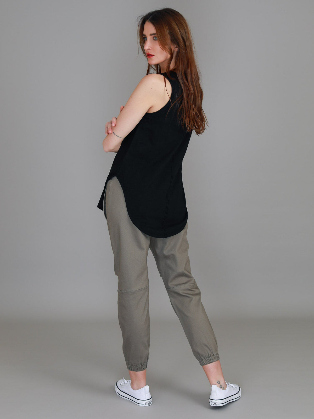 Audrey | Women's V-Neck Tank Top – Cotton Slub Jersey