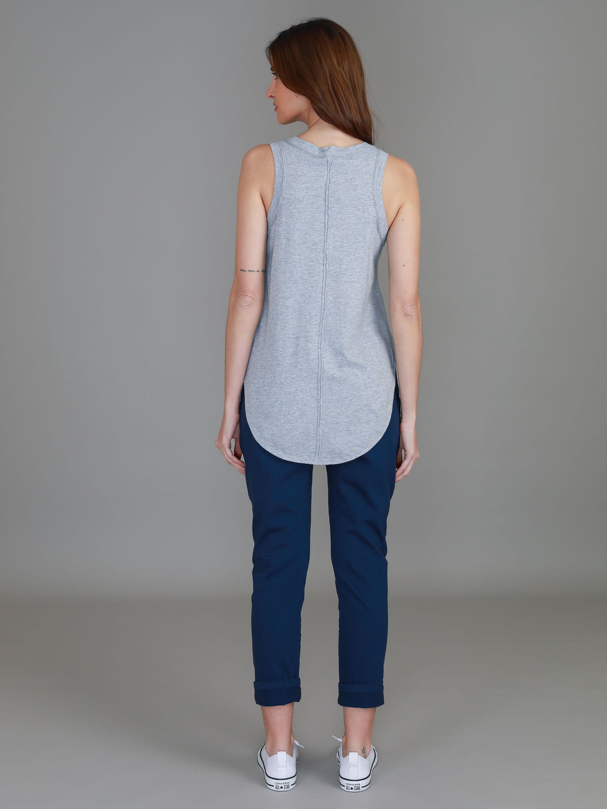 Audrey | Women's V-Neck Tank Top – Cotton Slub Jersey