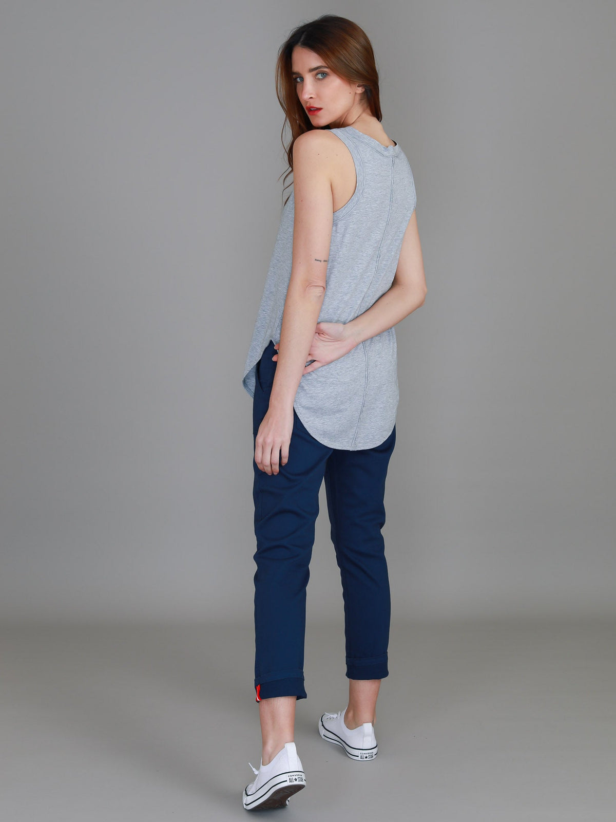 Audrey | Women's V-Neck Tank Top – Cotton Slub Jersey