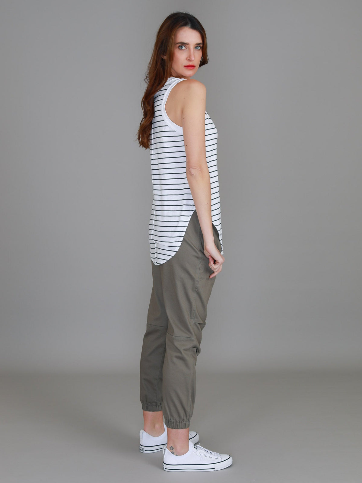 Audrey | Women's V-Neck Tank Top – Cotton Slub Jersey