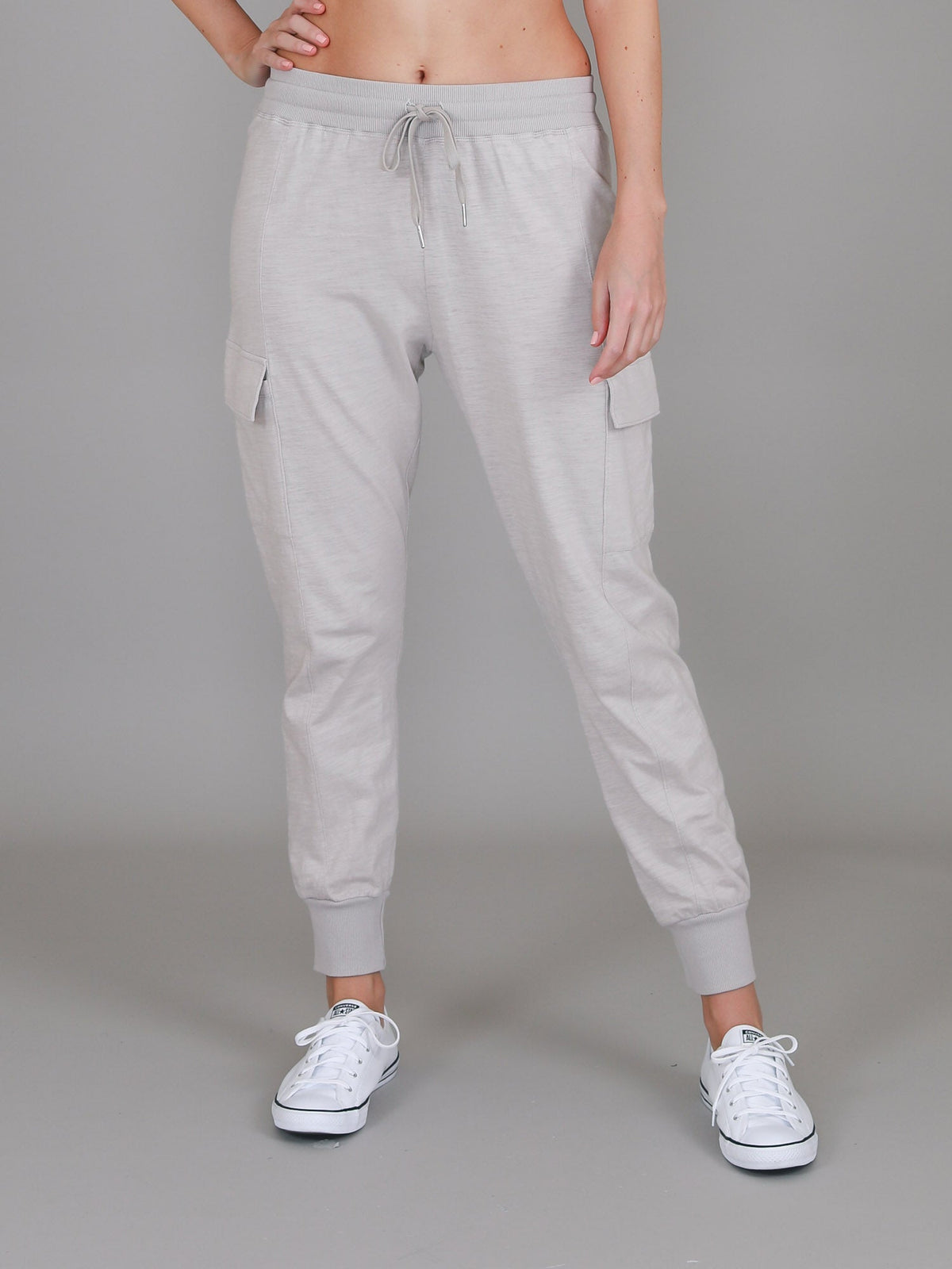 Cargo Jogger | Women's Tapered Cargo Pants – Cotton Jersey