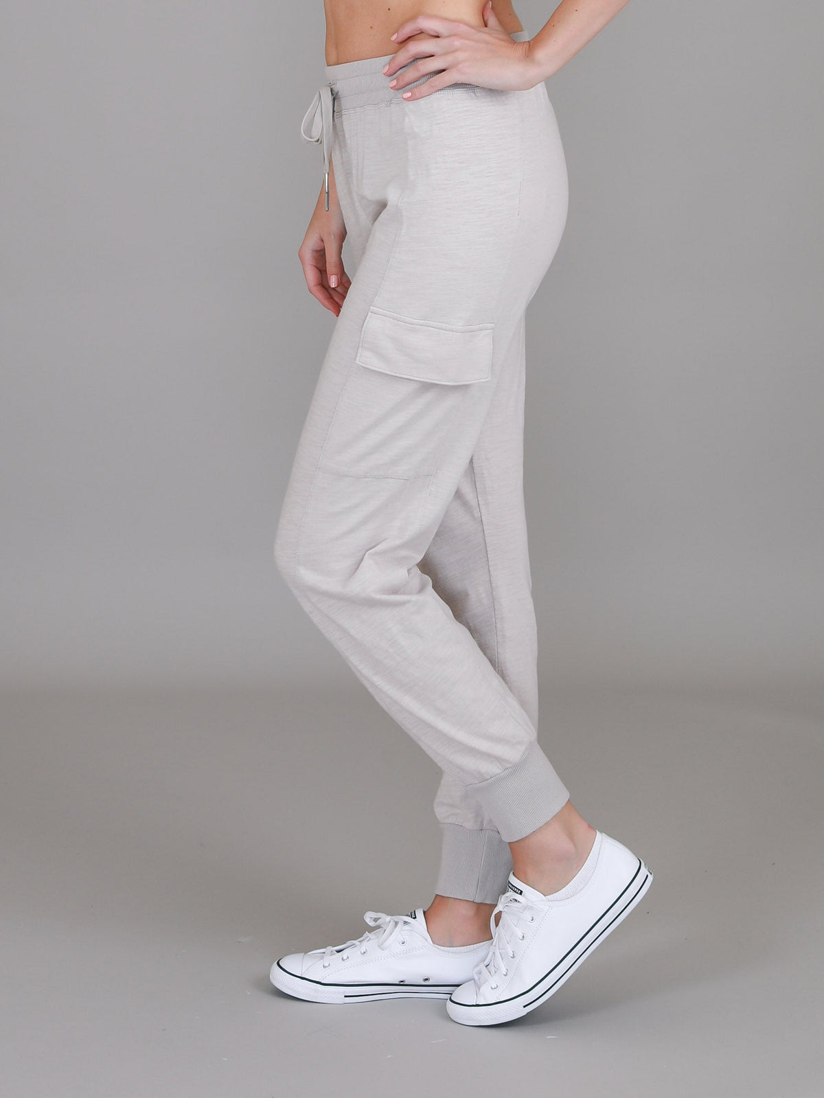 Cargo Jogger | Women's Tapered Cargo Pants – Cotton Jersey