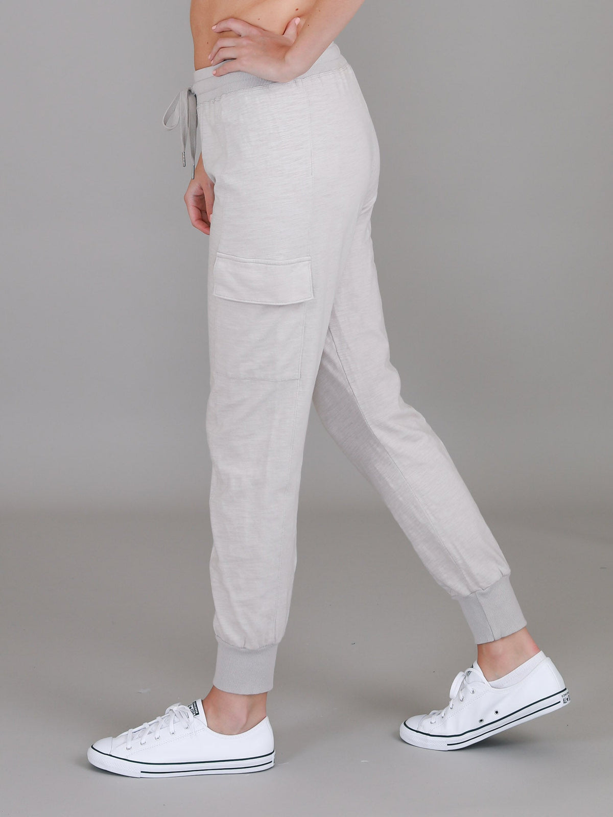 Cargo Jogger | Women's Tapered Cargo Pants – Cotton Jersey