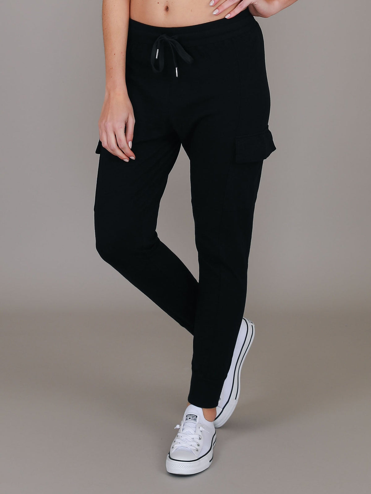 Cargo Jogger | Women's Tapered Cargo Pants – Cotton Jersey