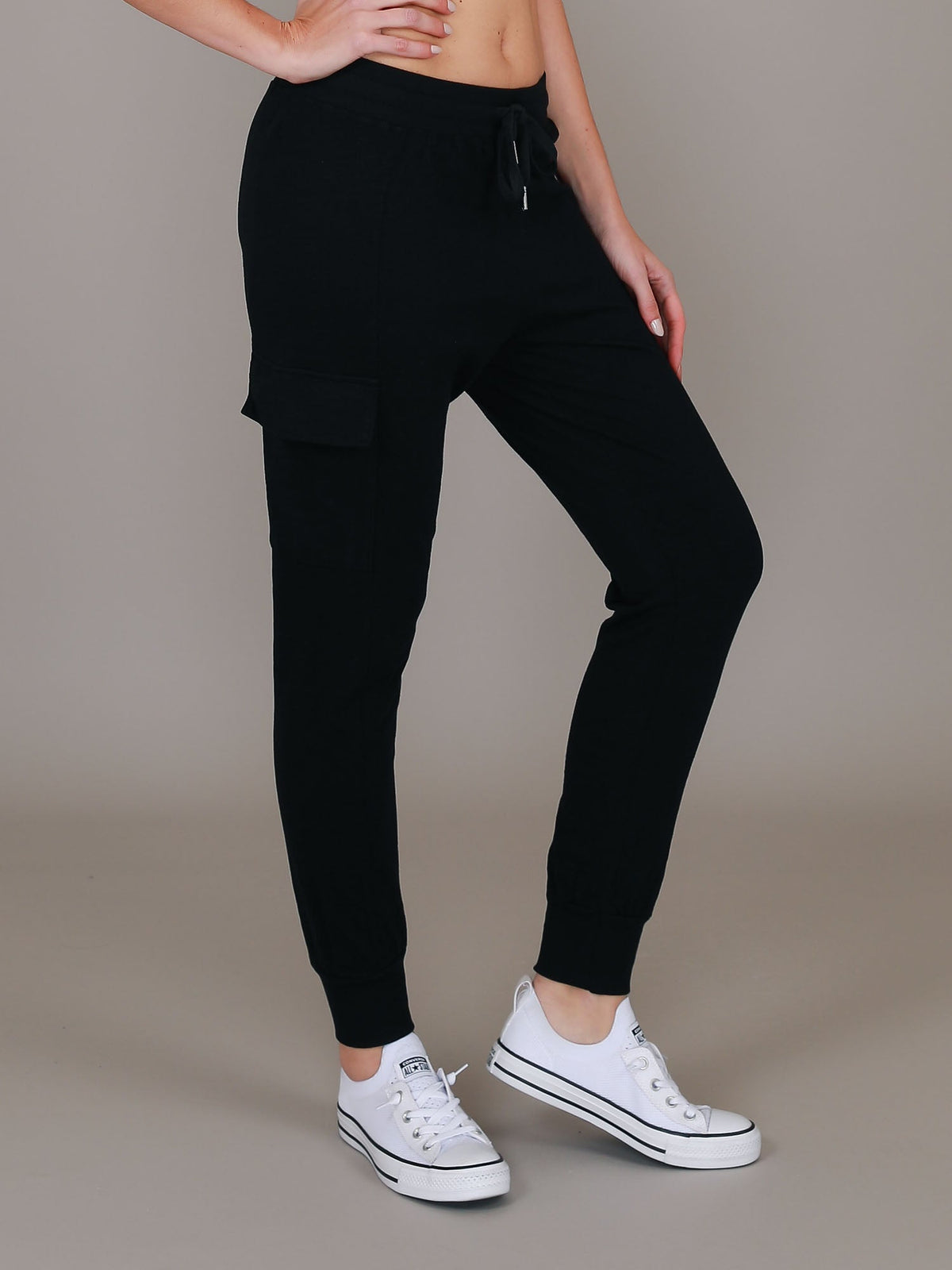 Cargo Jogger | Women's Tapered Cargo Pants – Cotton Jersey
