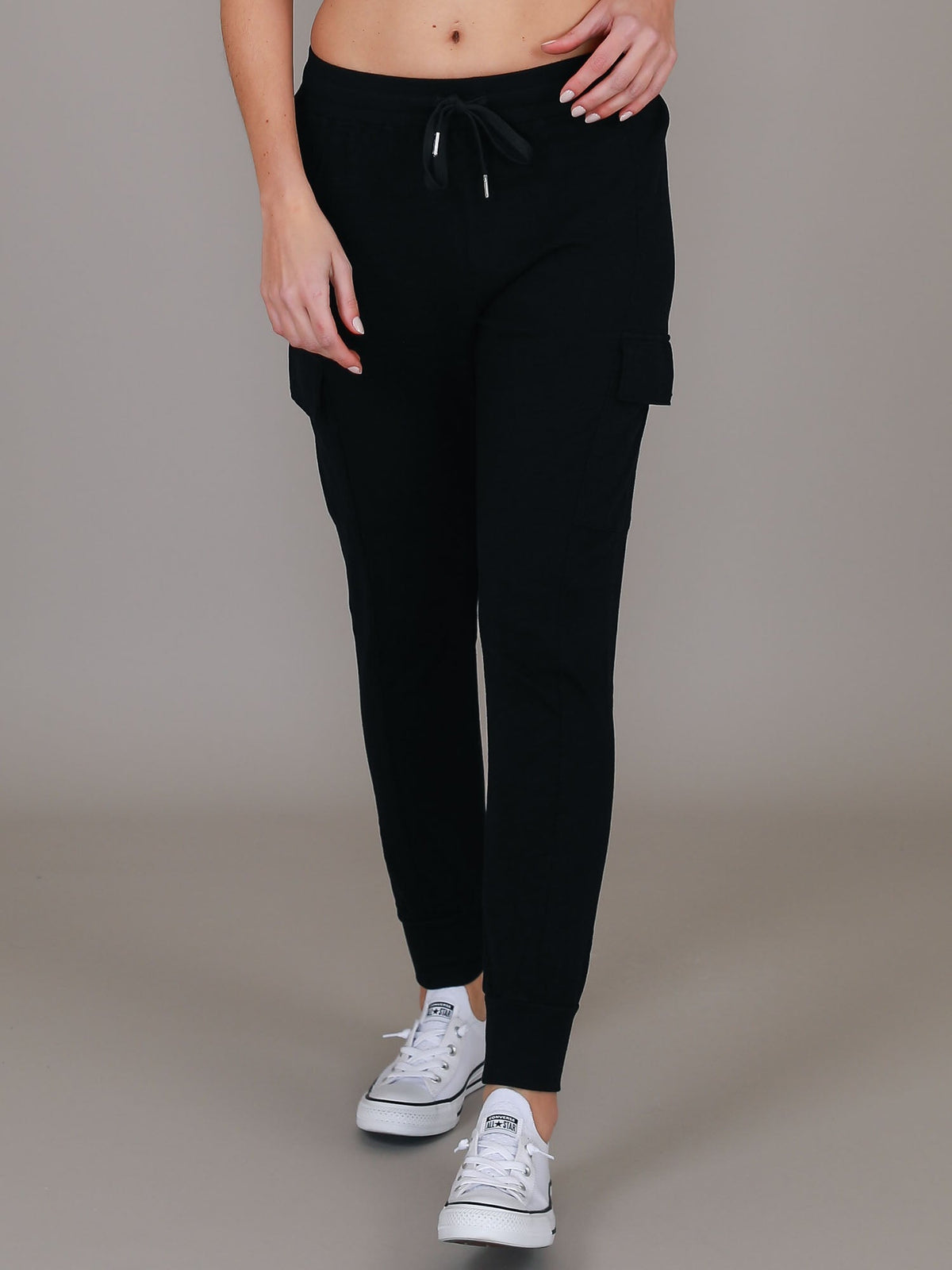 Cargo Jogger | Women's Tapered Cargo Pants – Cotton Jersey