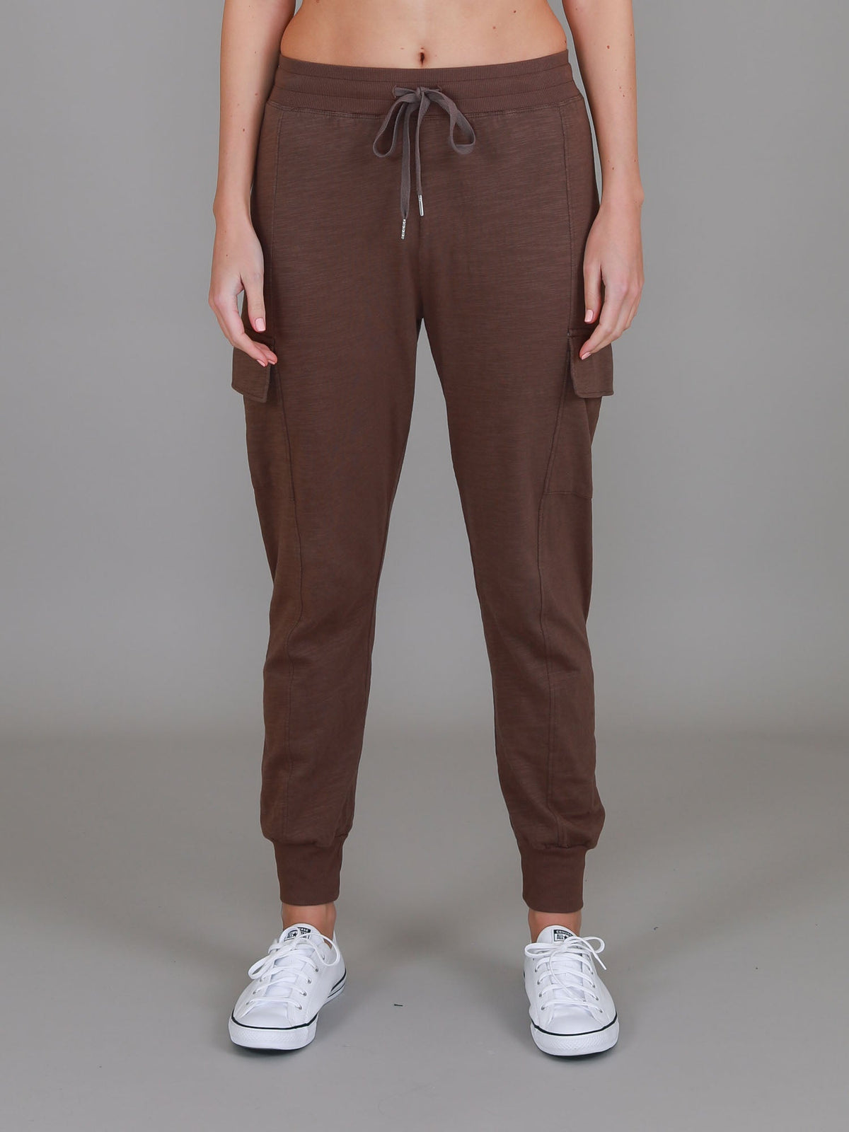 Cargo Jogger | Women's Tapered Cargo Pants – Cotton Jersey