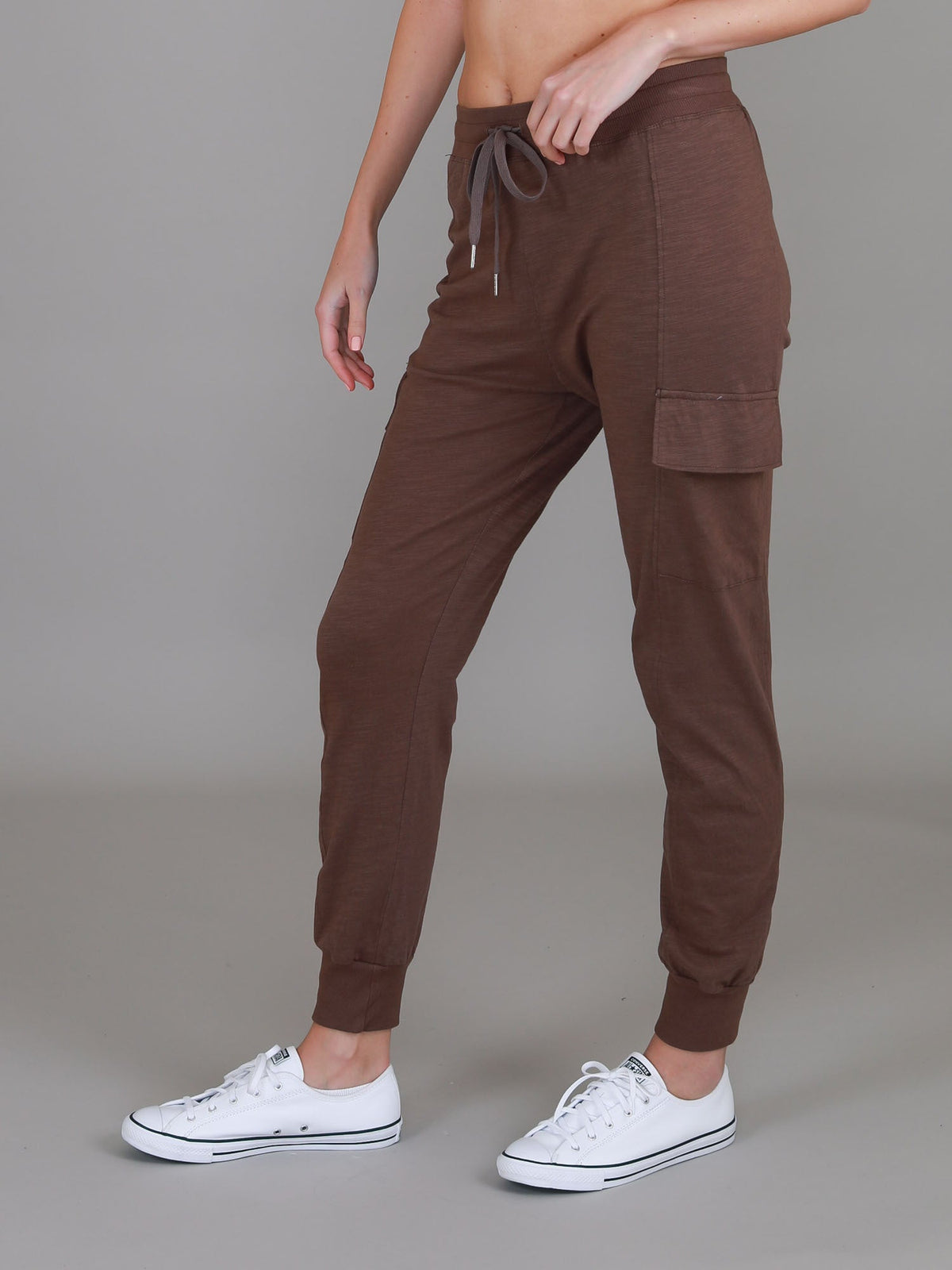 Cargo Jogger | Women's Tapered Cargo Pants – Cotton Jersey