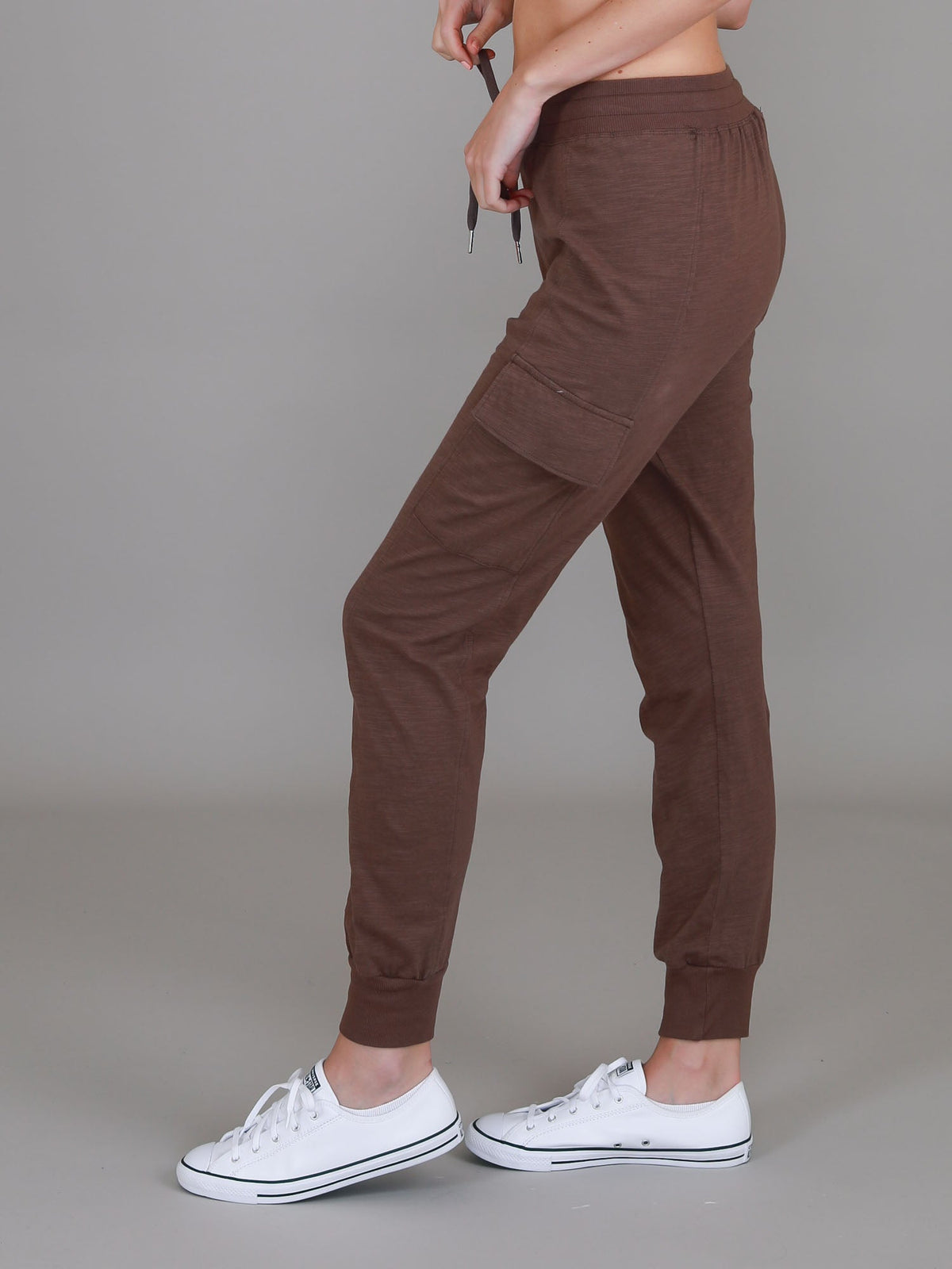 Cargo Jogger | Women's Tapered Cargo Pants – Cotton Jersey