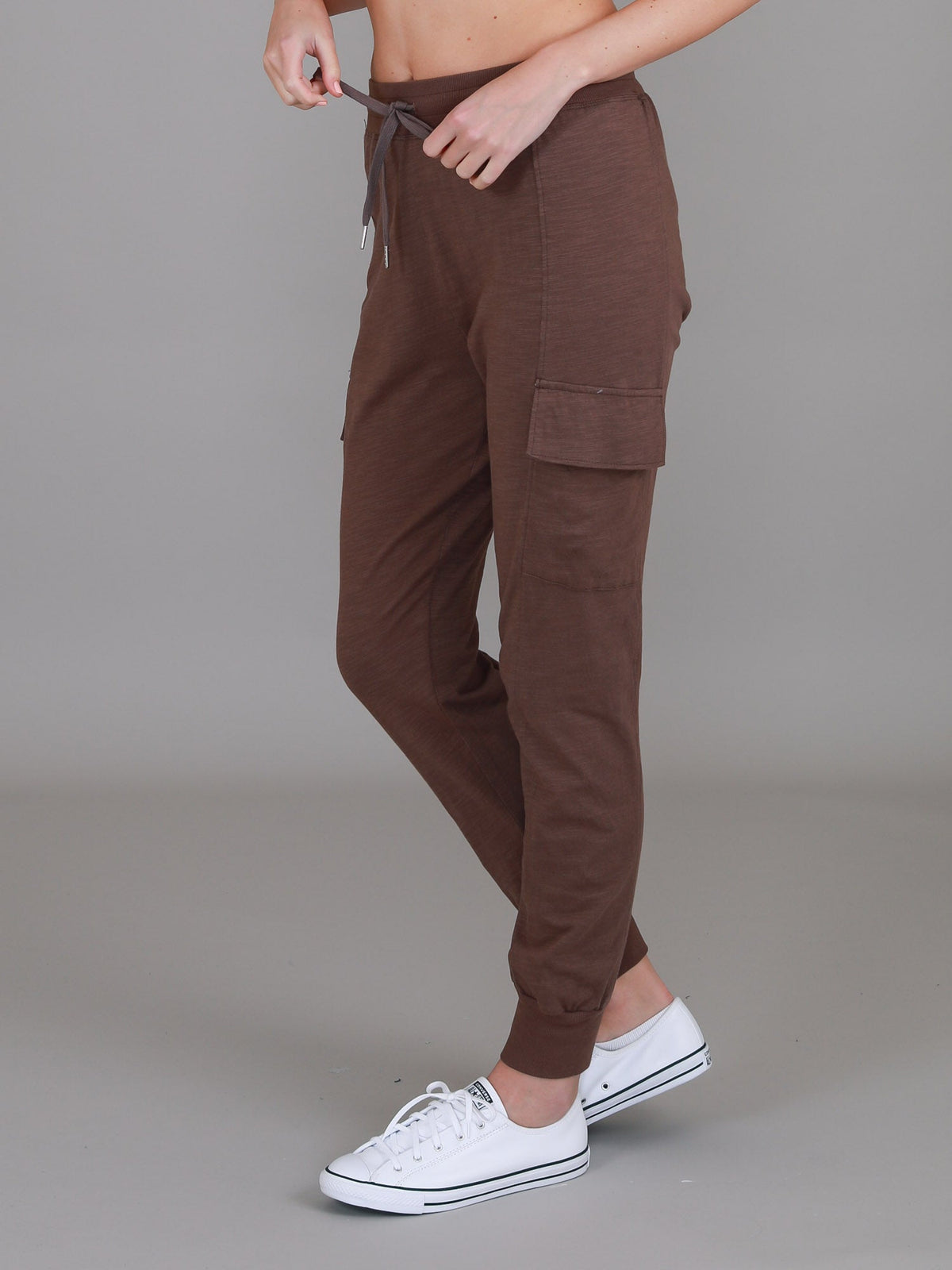 Cargo Jogger | Women's Tapered Cargo Pants – Cotton Jersey