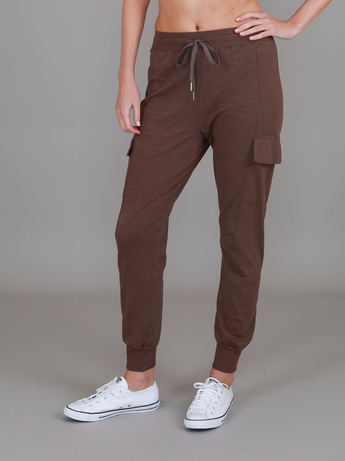 Cargo Jogger | Women's Tapered Cargo Pants – Cotton Jersey