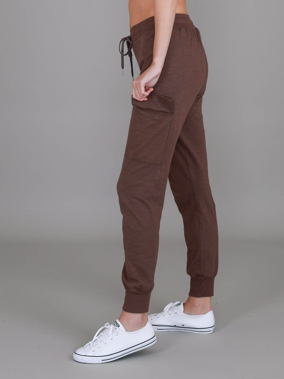 Cargo Jogger | Women's Tapered Cargo Pants – Cotton Jersey