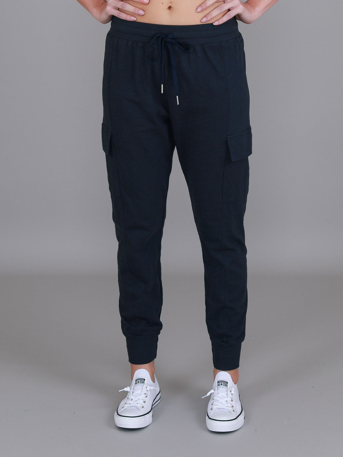 Cargo Jogger | Women's Tapered Cargo Pants – Cotton Jersey