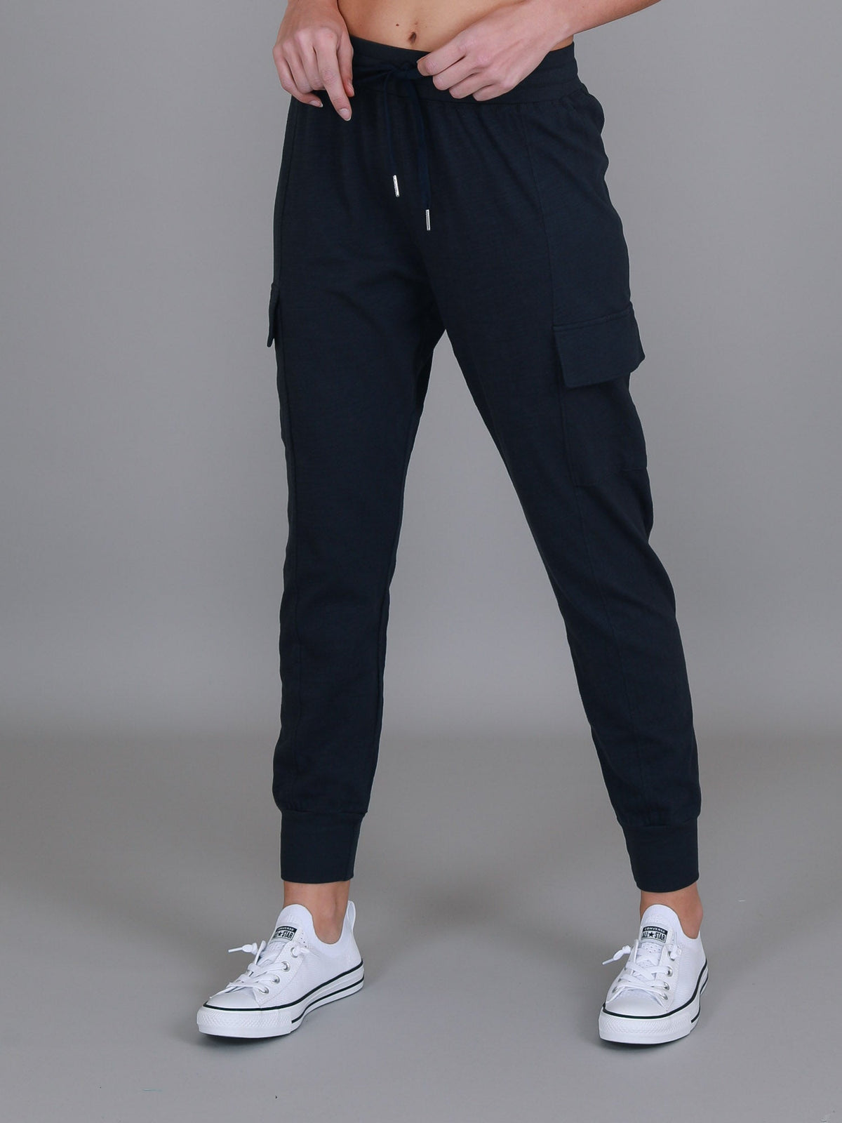Cargo Jogger | Women's Tapered Cargo Pants – Cotton Jersey