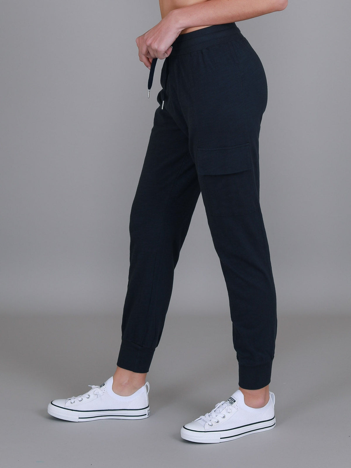 Cargo Jogger | Women's Tapered Cargo Pants – Cotton Jersey