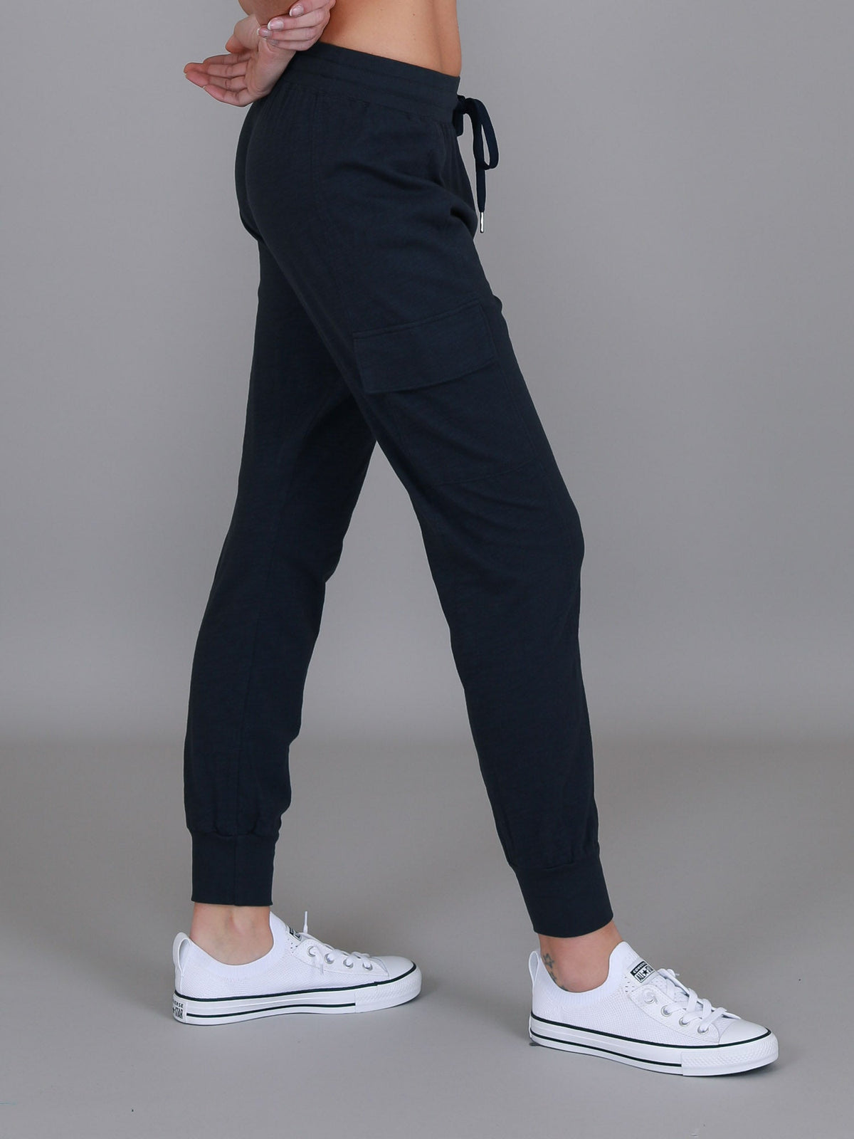 Cargo Jogger | Women's Tapered Cargo Pants – Cotton Jersey