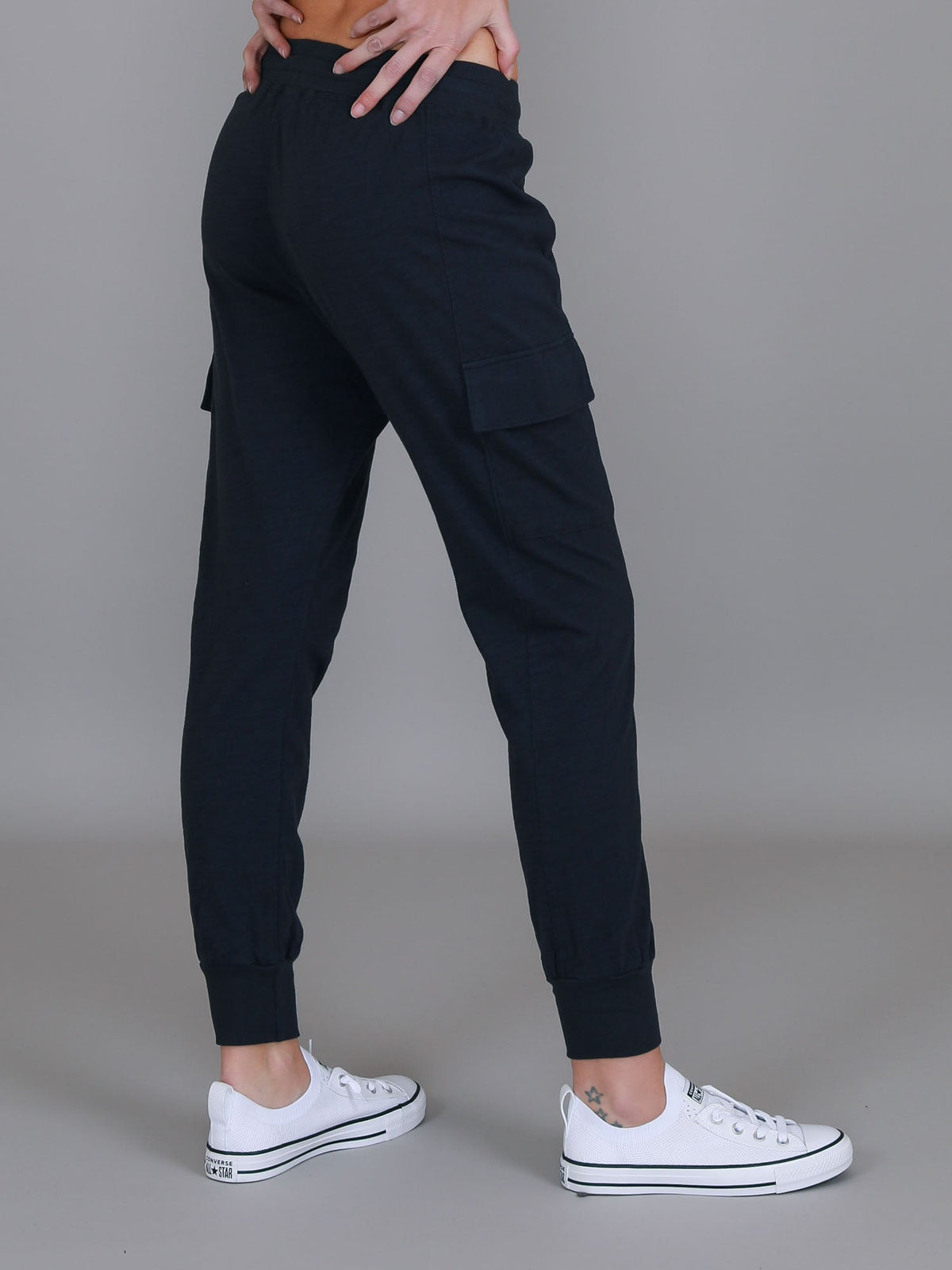 Cargo Jogger | Women's Tapered Cargo Pants – Cotton Jersey