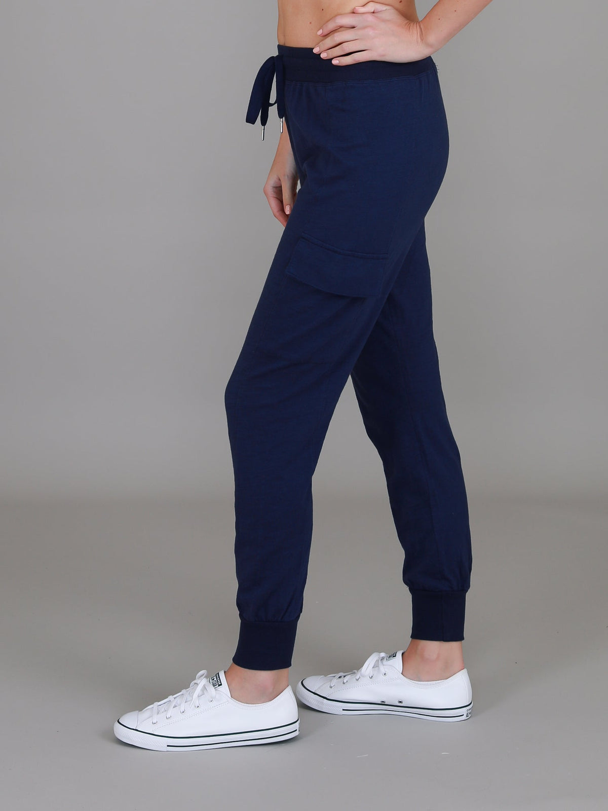 Cargo Jogger | Women's Tapered Cargo Pants – Cotton Jersey