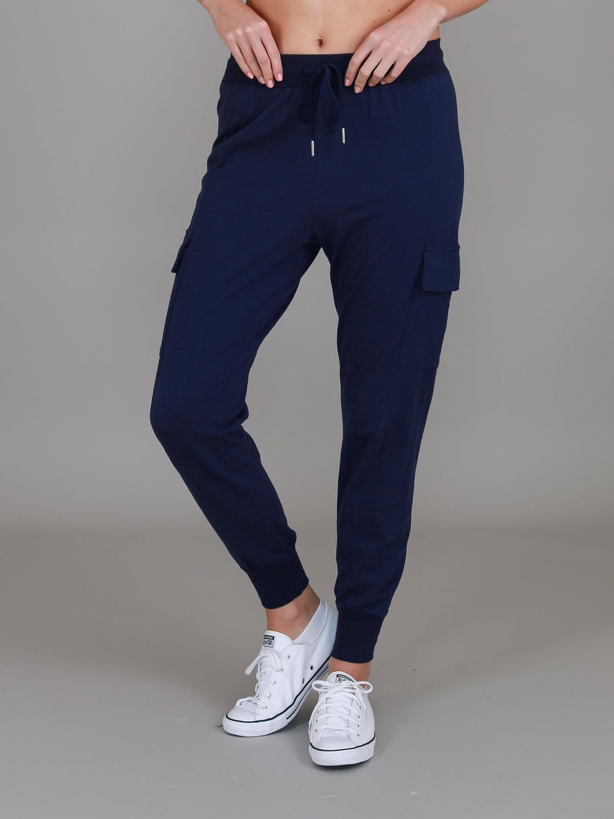 Cargo Jogger | Women's Tapered Cargo Pants – Cotton Jersey