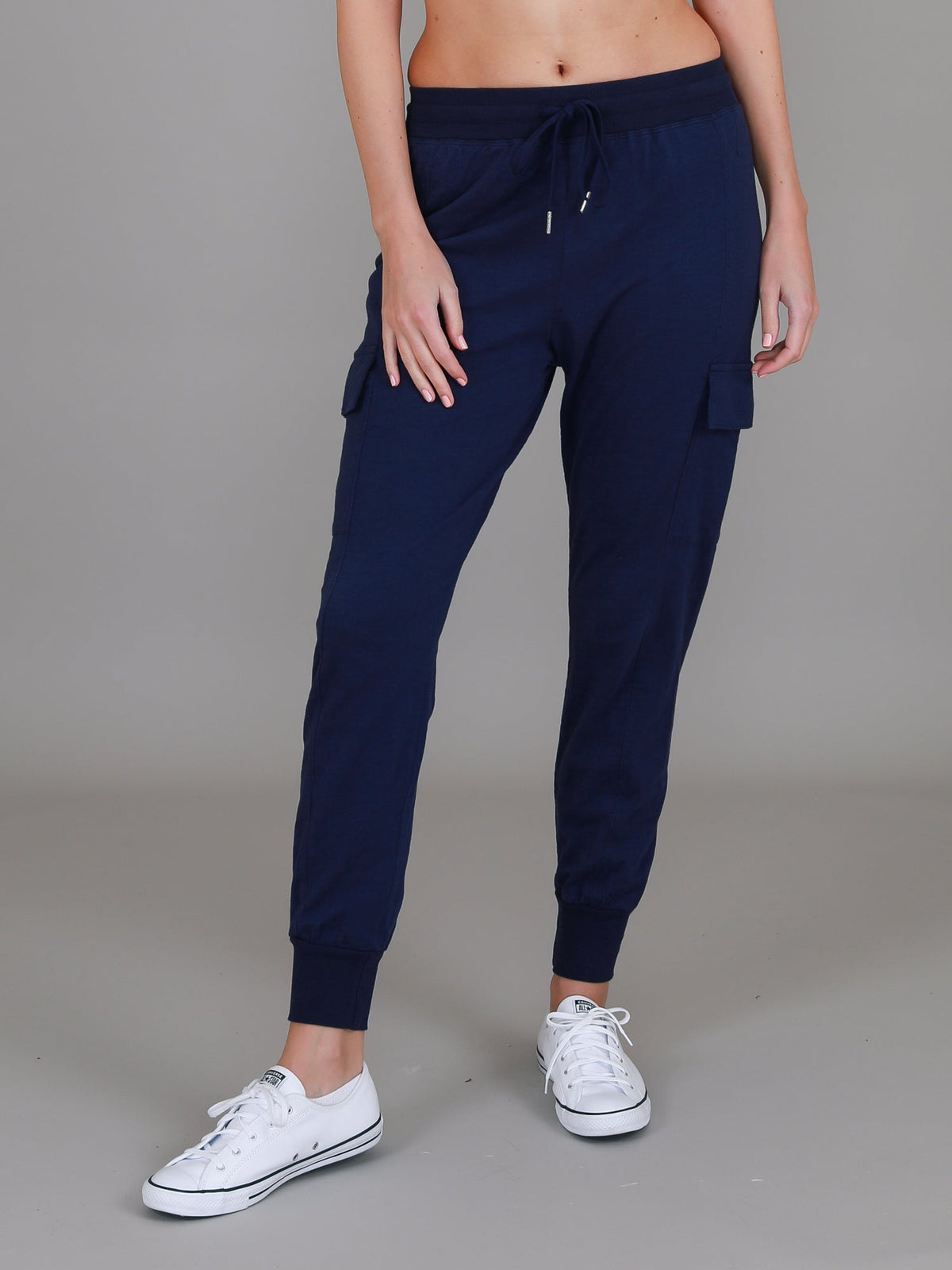 Cargo Jogger | Women's Tapered Cargo Pants – Cotton Jersey