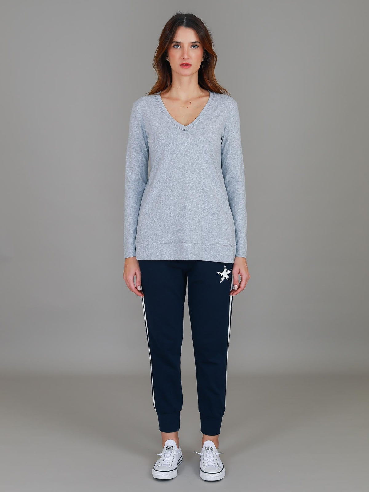 Leah V Neck T Shirt