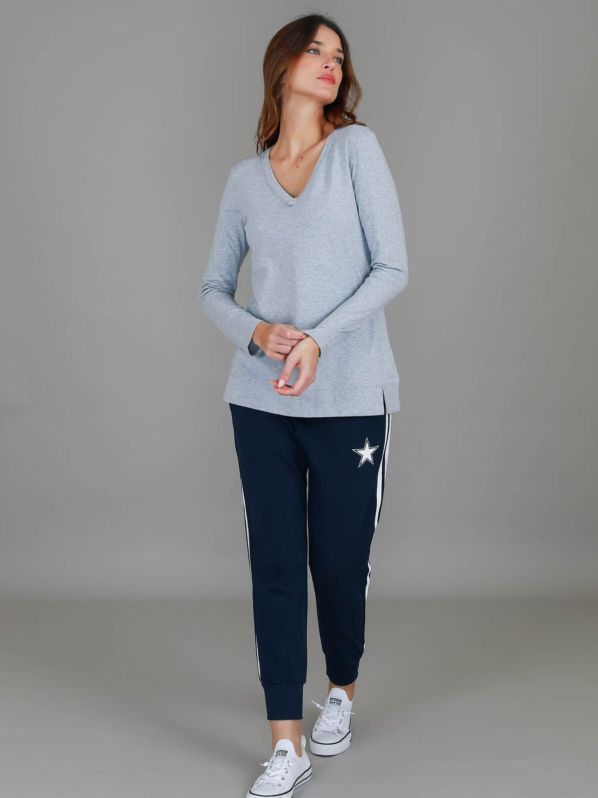Leah V Neck T Shirt