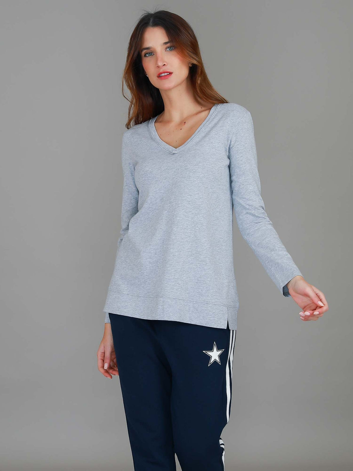 Leah V Neck T Shirt