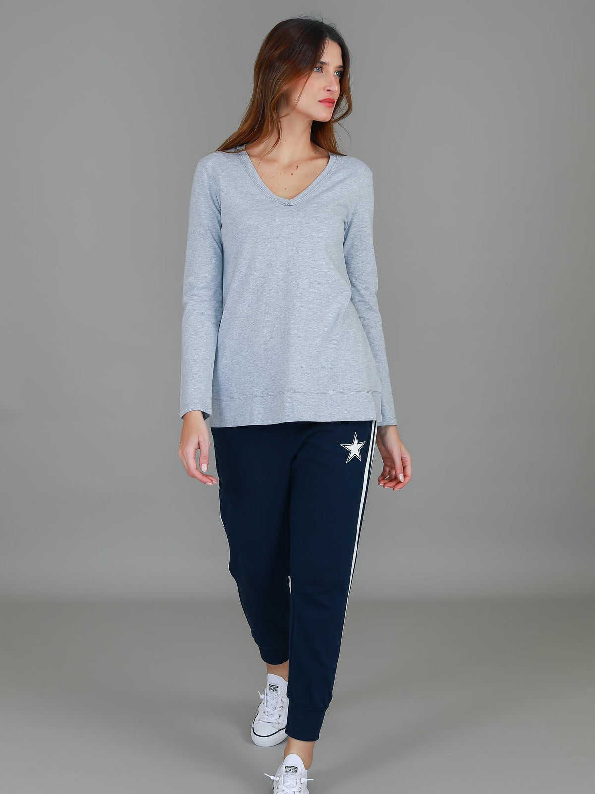 Leah V Neck T Shirt