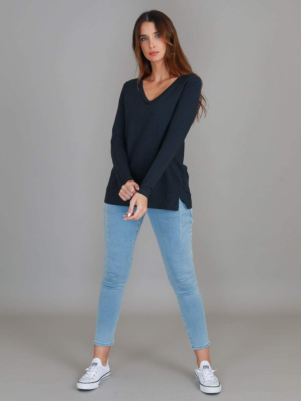 Leah V Neck T Shirt