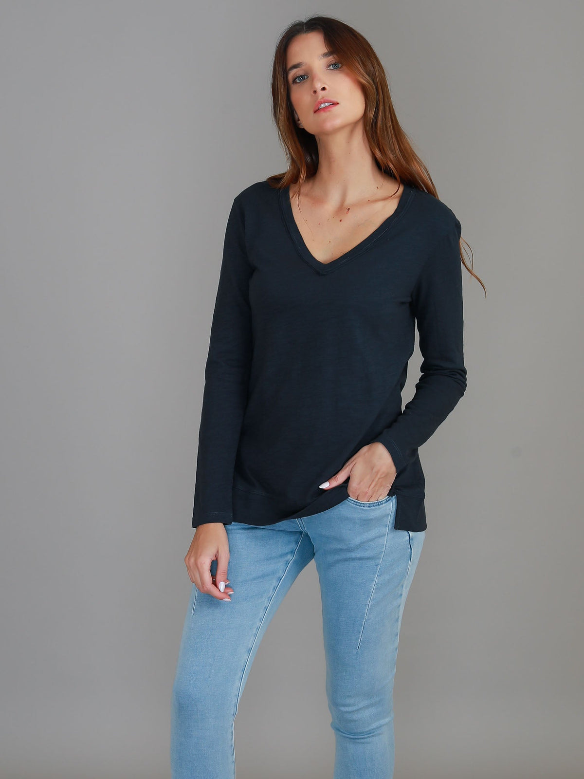 Leah V Neck T Shirt