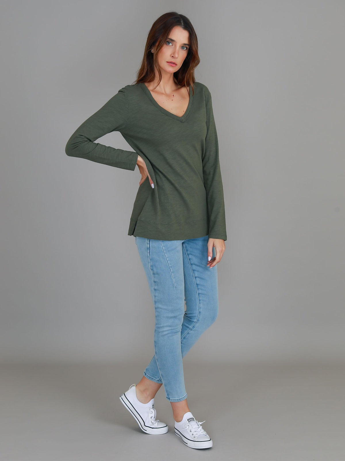 Leah V Neck T Shirt