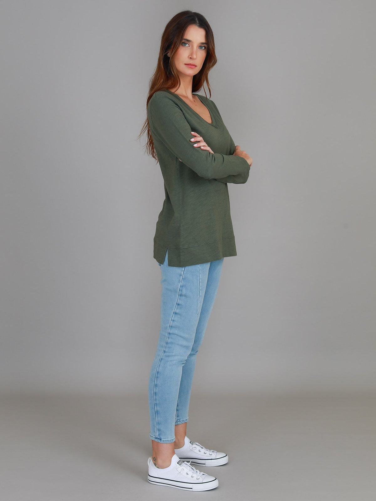 Leah V Neck T Shirt