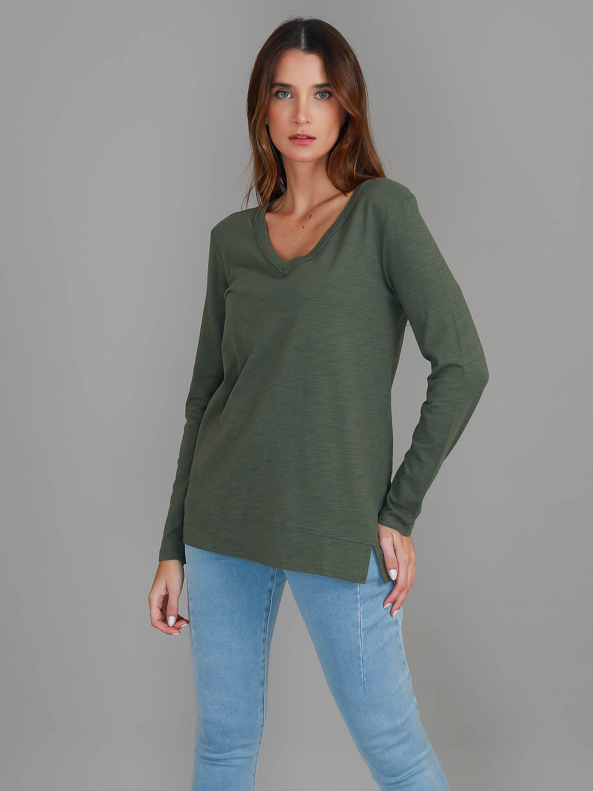 Leah V Neck T Shirt