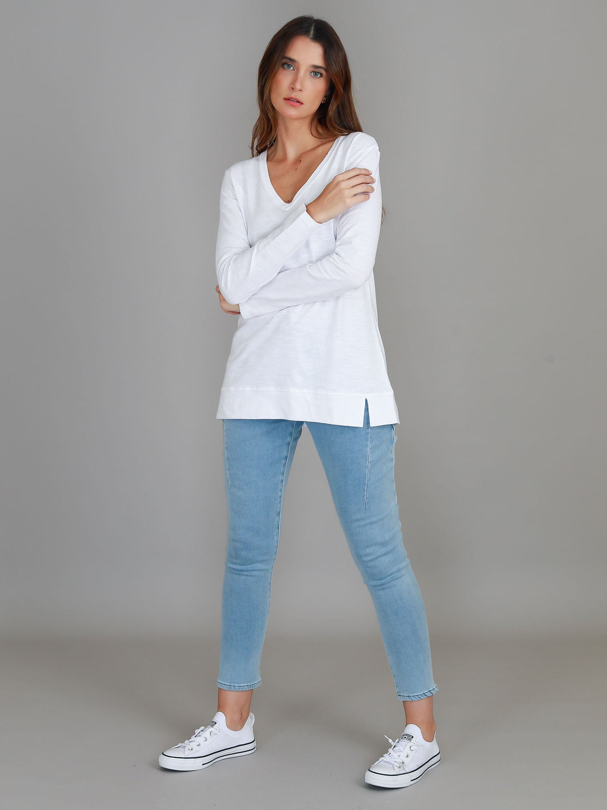 Leah V Neck T Shirt