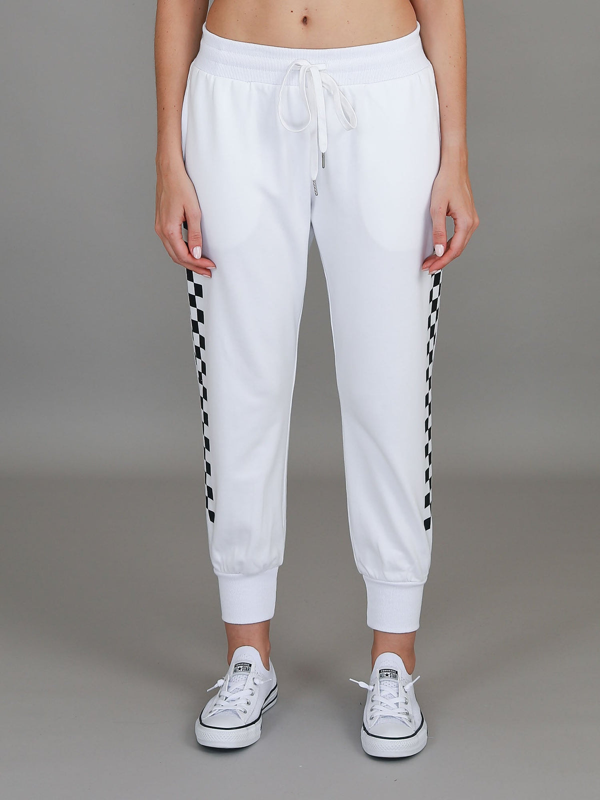 Izzy - Ava Check Print Sweatpants