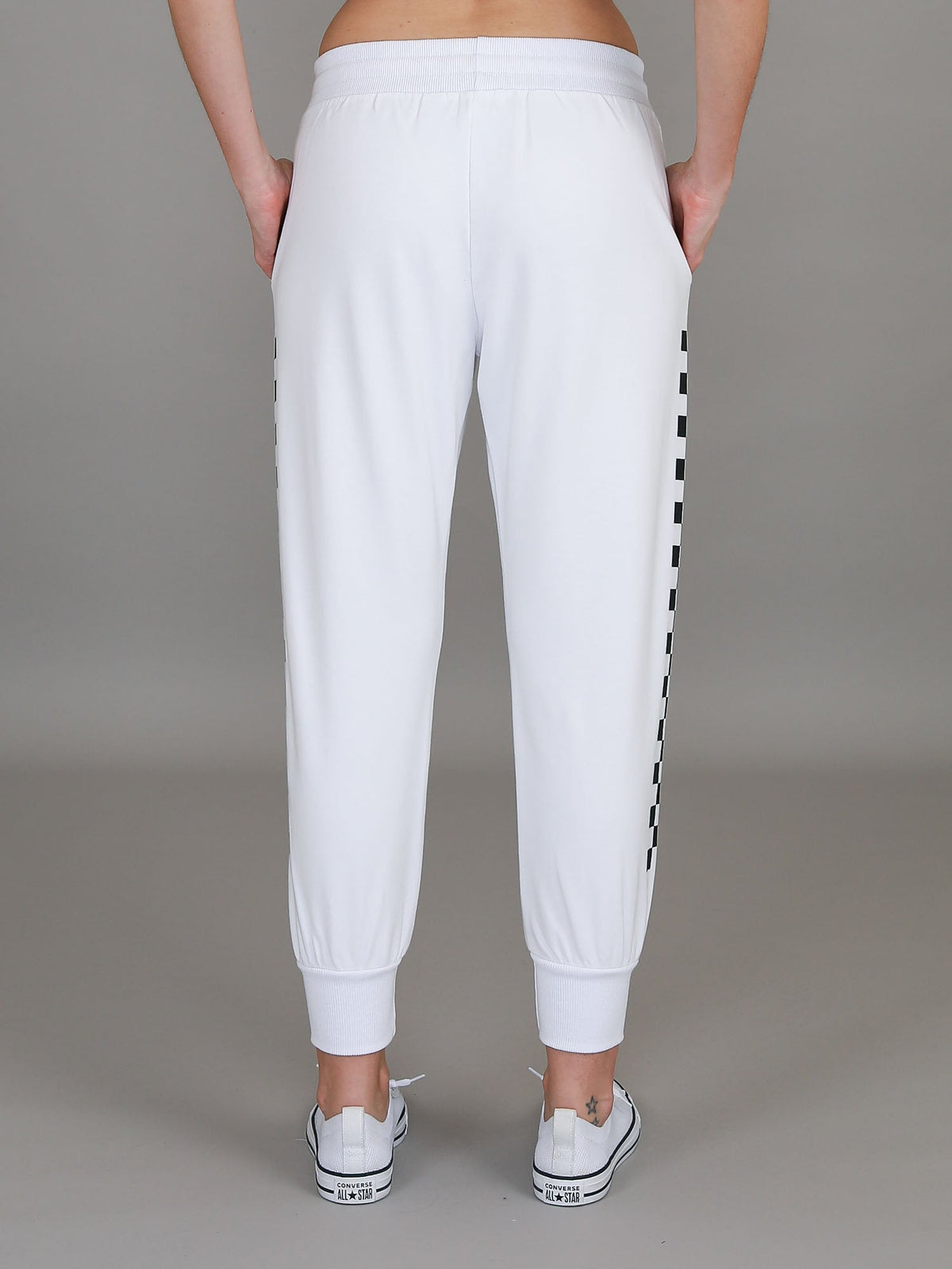 Izzy - Ava Check Print Sweatpants