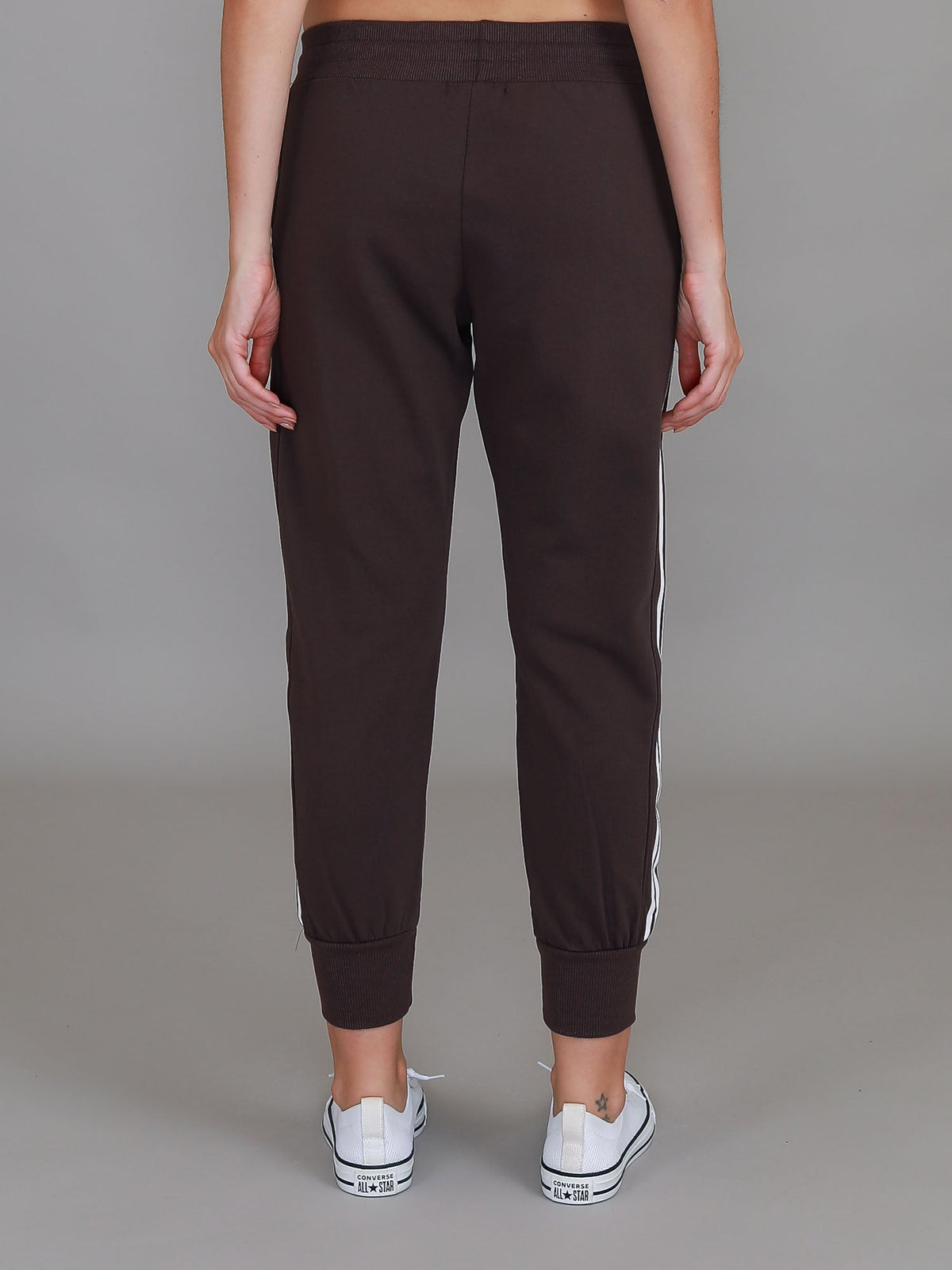 Pammy | Women's Stripe Panel Sweatpants – Cotton French Terry