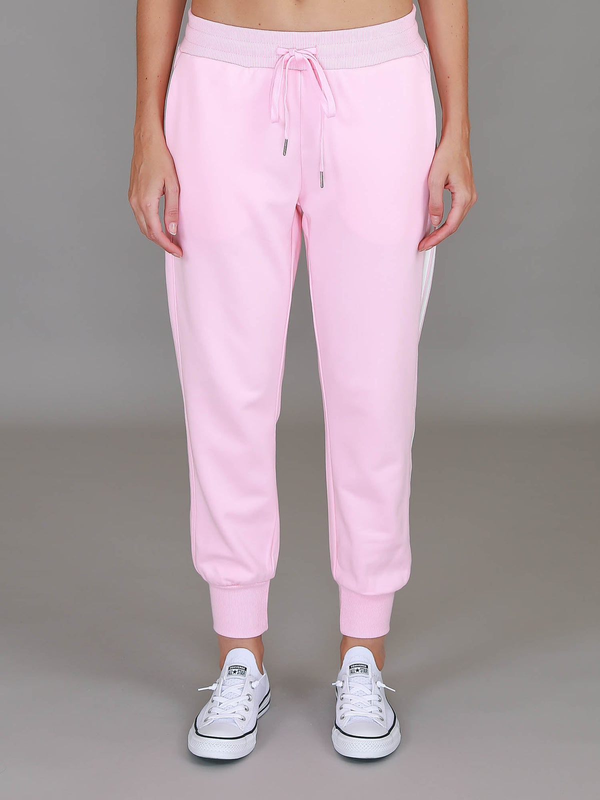 Pammy | Women's Stripe Panel Sweatpants – Cotton French Terry