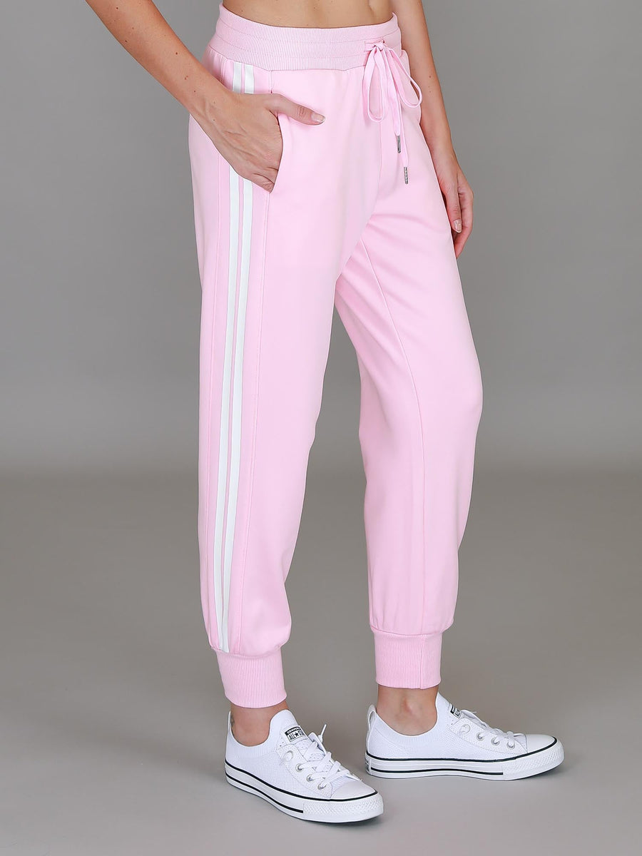 Pammy | Women's Stripe Panel Sweatpants – Cotton French Terry