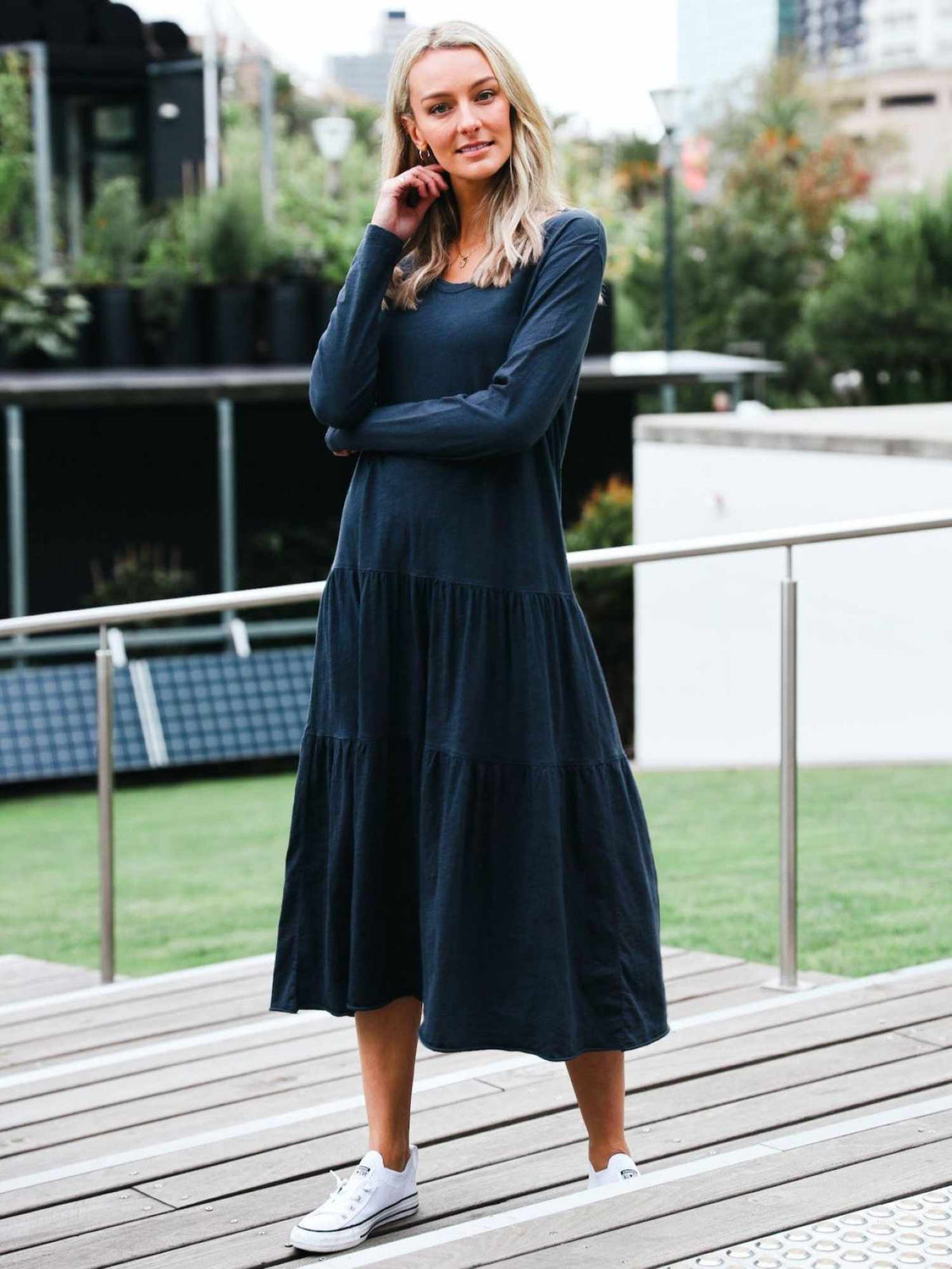 Vera Tiered Midi Dress