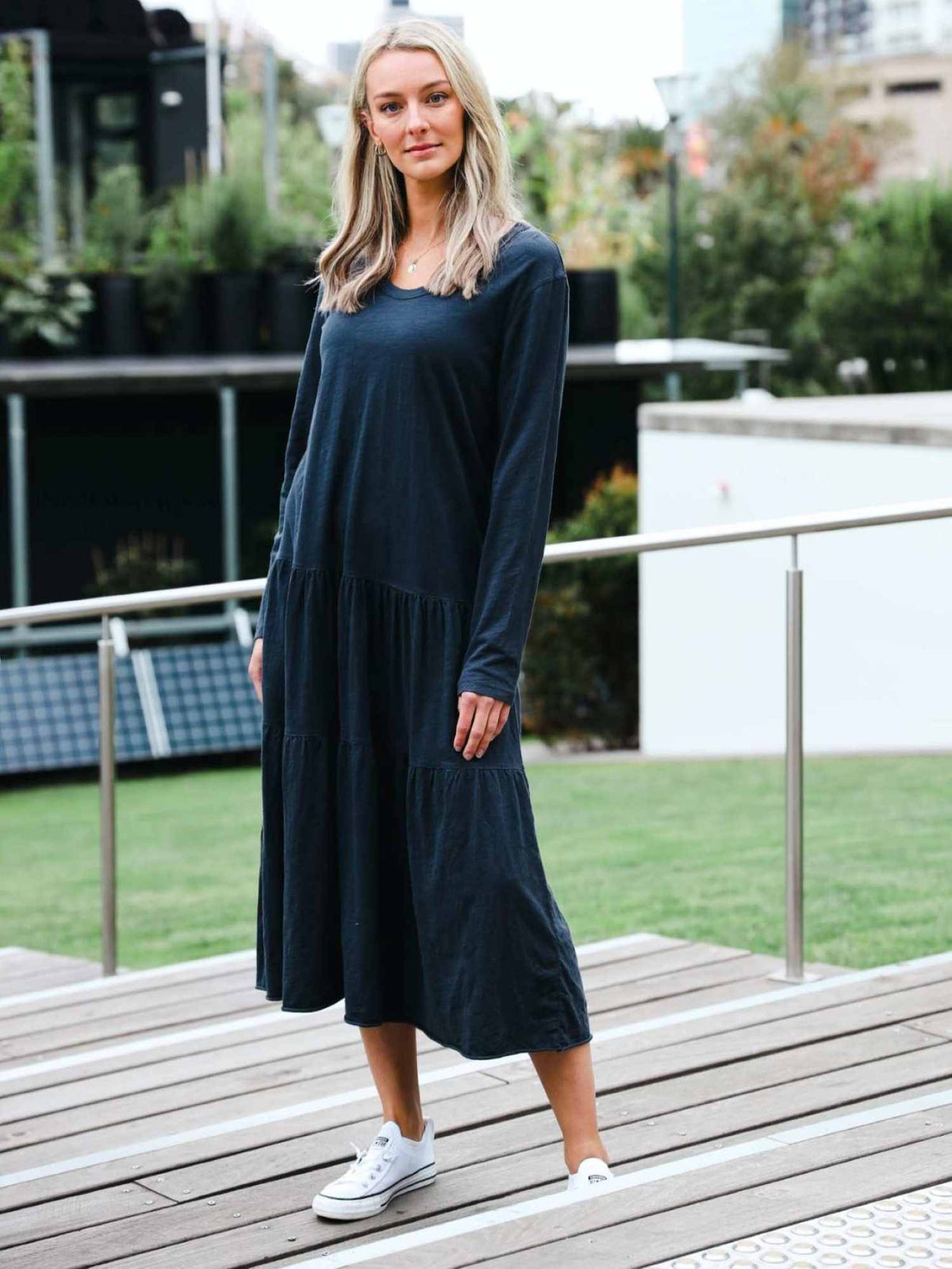 Vera Tiered Midi Dress