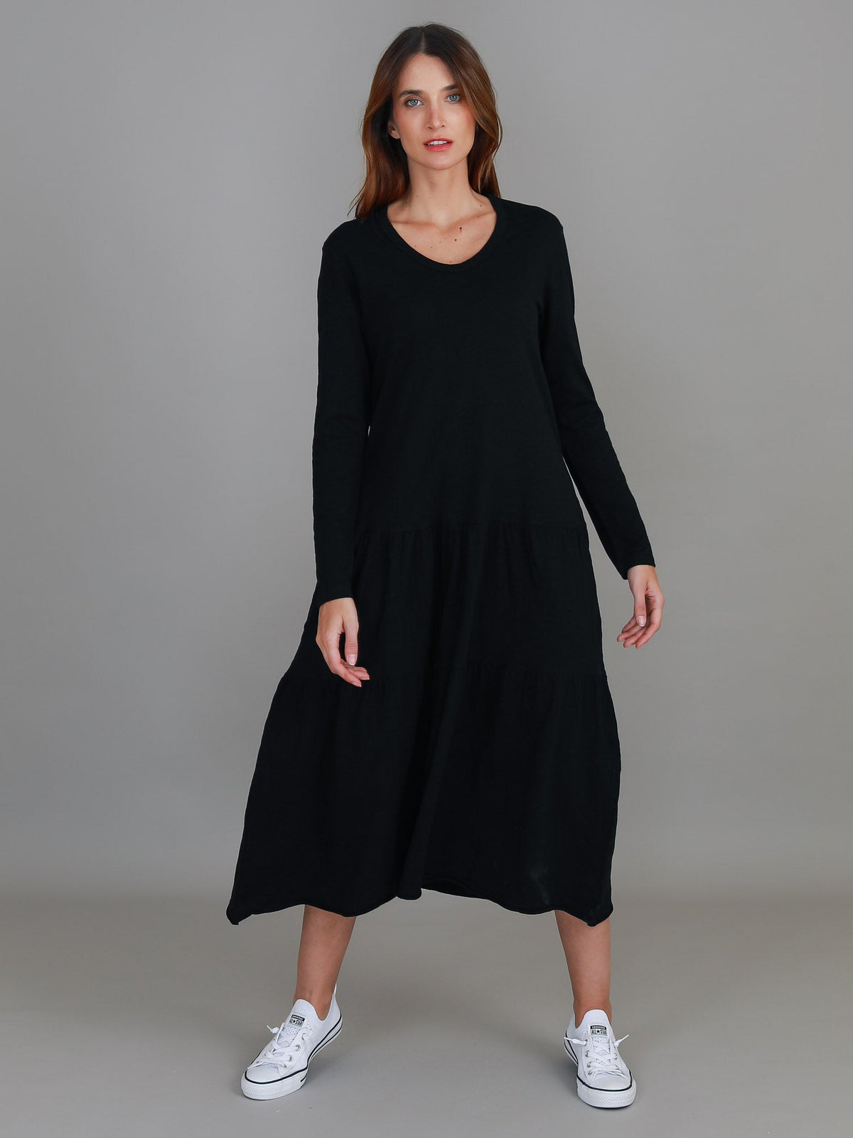 Vera Tiered Midi Dress