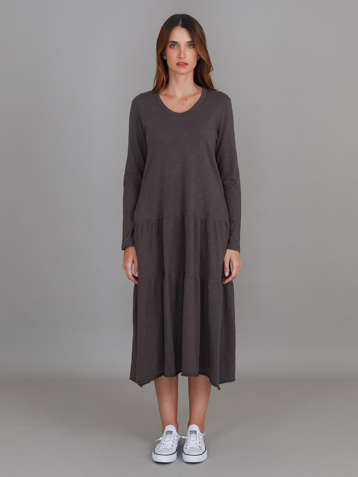 Vera Tiered Midi Dress