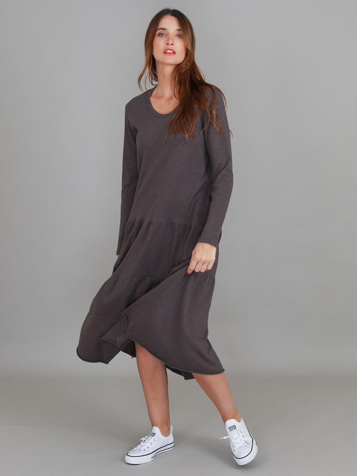 Vera Tiered Midi Dress