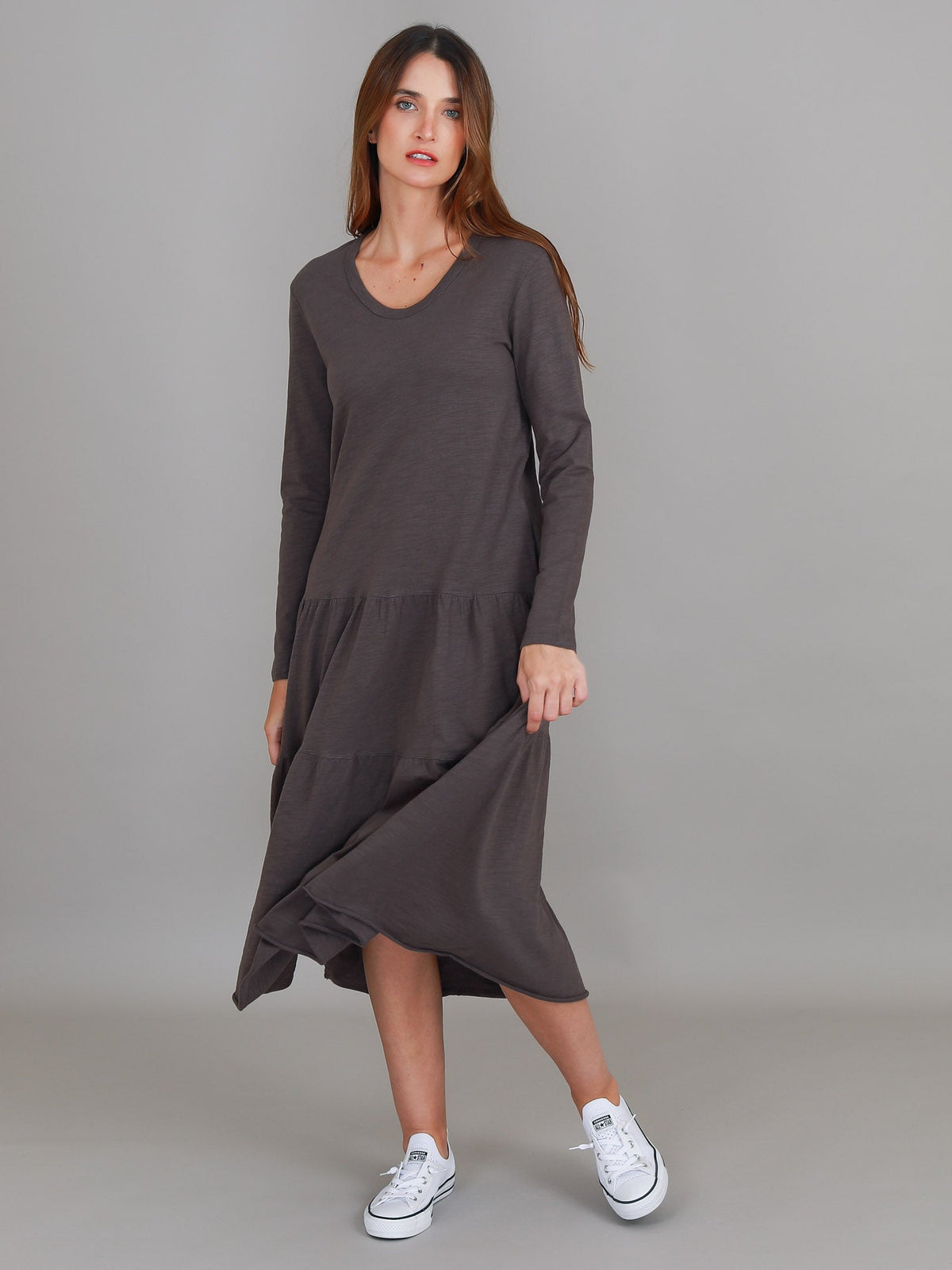 Vera Tiered Midi Dress