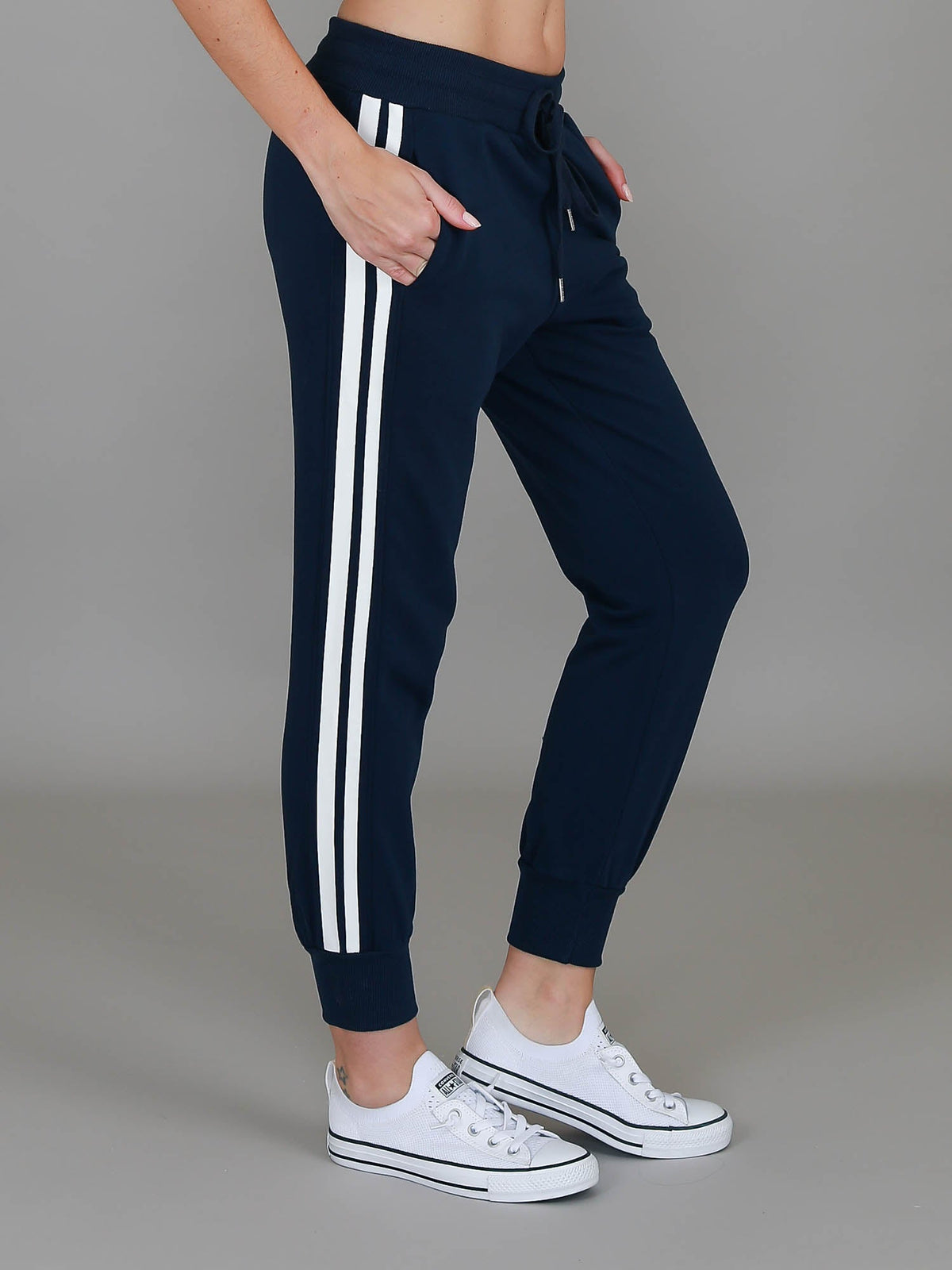 Gerry | Women's Superstar Stripe Tapered Sweatpants – French Terry