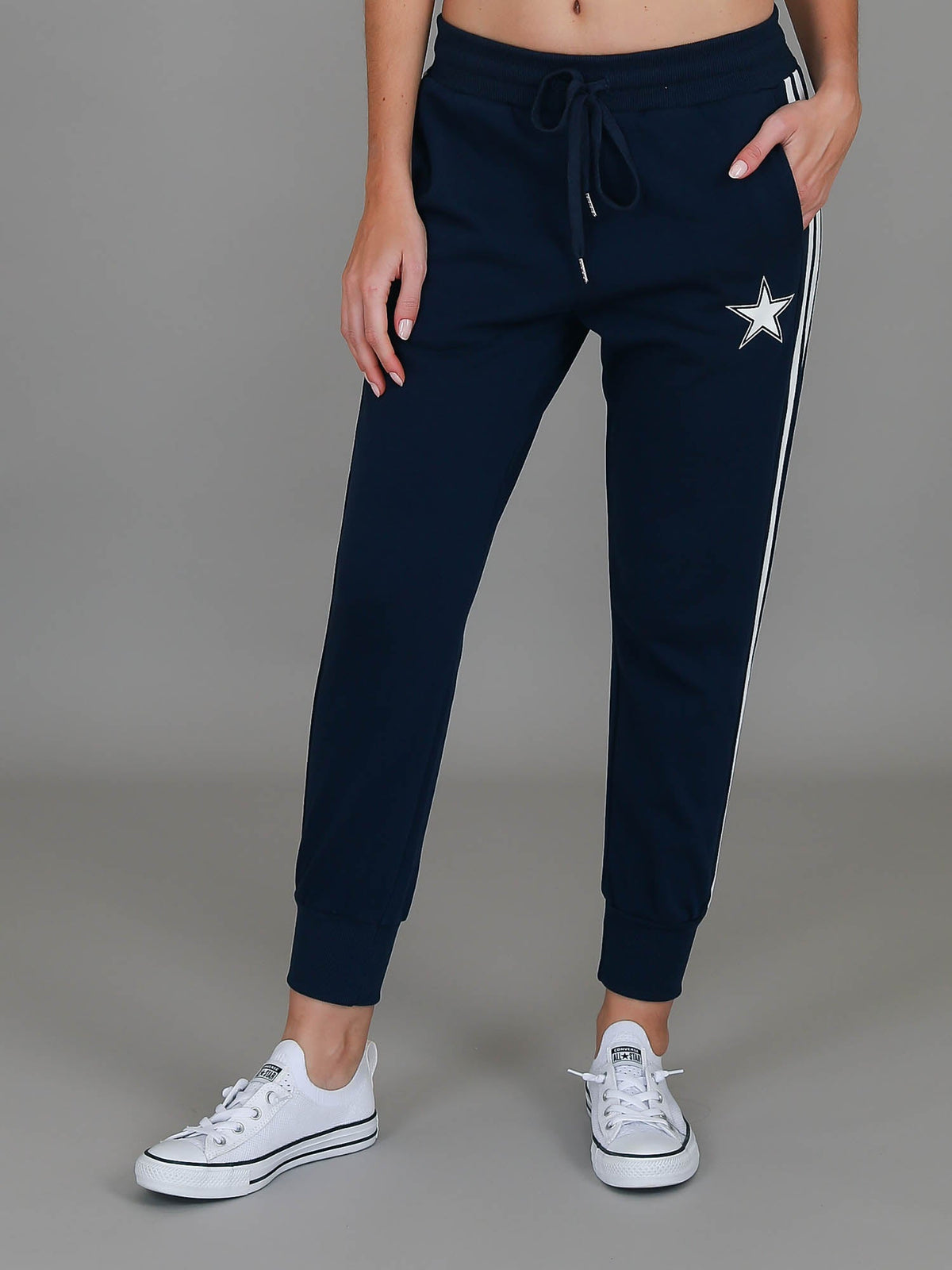 Gerry | Women's Superstar Stripe Tapered Sweatpants – French Terry