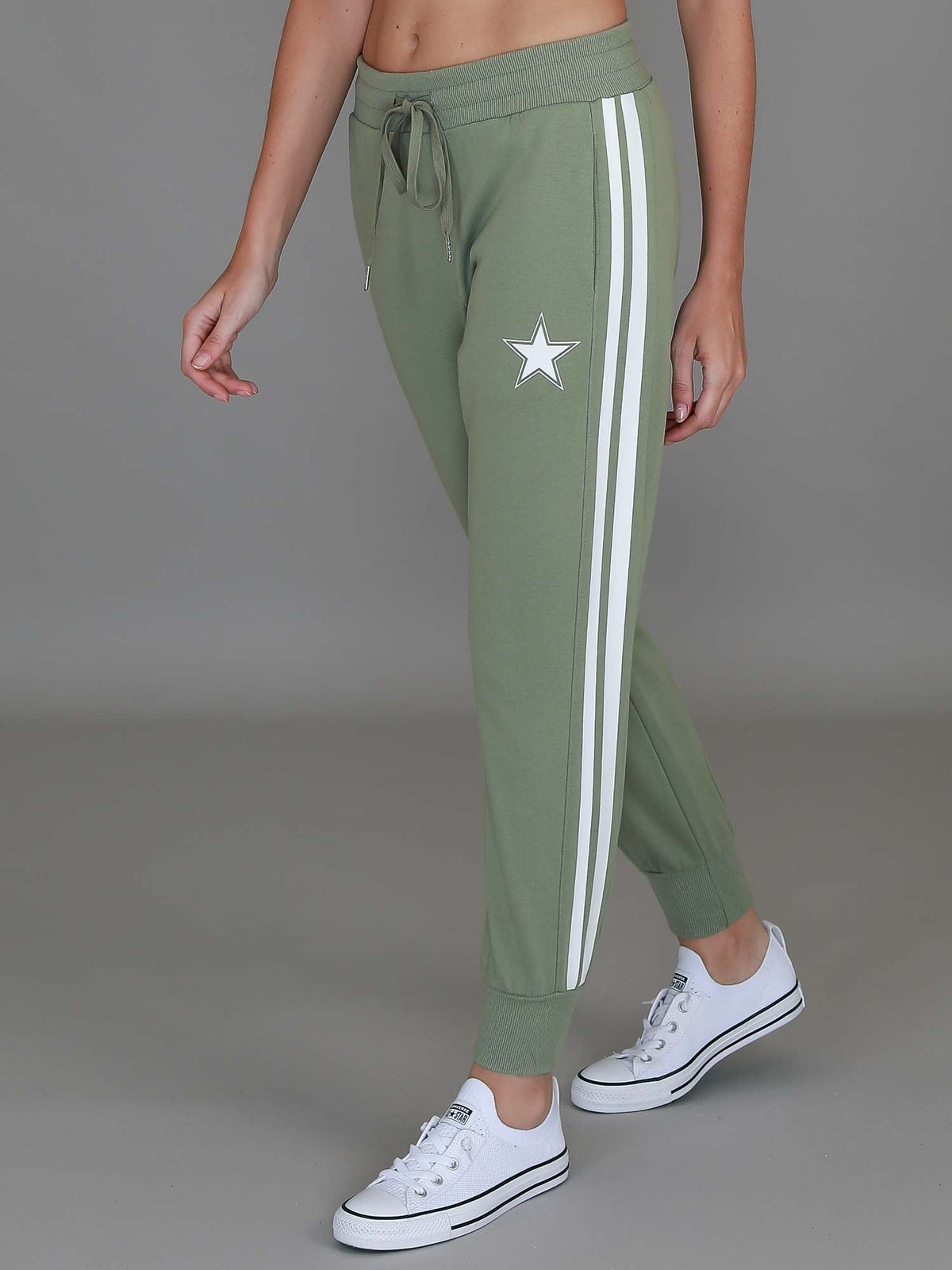 Gerry | Women's Superstar Stripe Tapered Sweatpants – French Terry