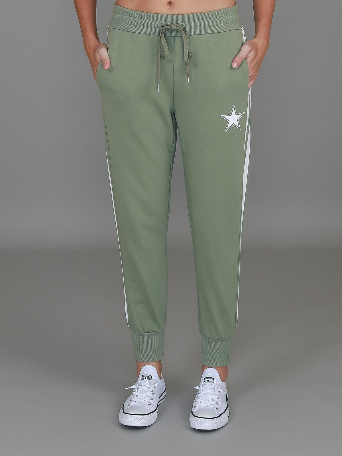 Gerry | Women's Superstar Stripe Tapered Sweatpants – French Terry